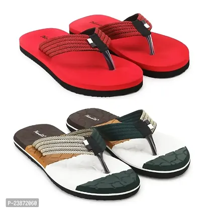Phonolite Daily use casual wear flip flop hawaii chappal slipper for men pack of 2