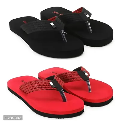 Phonolite Daily use Slipper casual wear Flip flop slipper chappal for Men pack of 2-thumb0