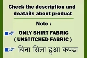 METLOKE Men's Cotton Unstitched Shirt 2.25 m Fabric (Multicolour, Free Size)-thumb1