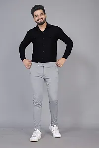 Men's Slim Fit Track Pant with Button and Zip-thumb2