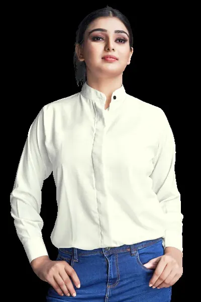 Fancy Solid Casual Shirt for Women
