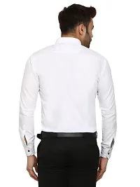 Classic Cotton Blend Solid Formal Shirt For Men-thumb1