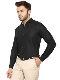 Classic Cotton Blend Solid Formal Shirt For Men-thumb3