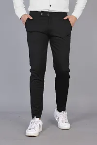 Mens Slim Fit Track Pant with Button and Zip-thumb1