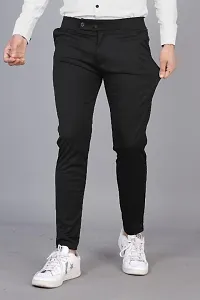 Mens Slim Fit Track Pant with Button and Zip-thumb2