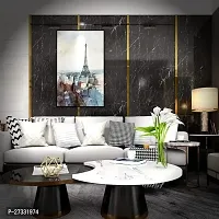 Black Marble Wallpaper Oil Proof Waterproof Kitchen countertop Paper, cabinets marbel Wall Papers (Black Marble 60 * 200CM) Pack of 3-thumb1