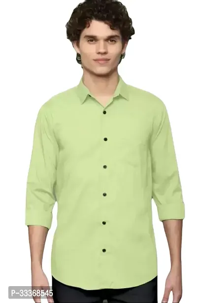 Stylish Cotton Solid Casual Shirt for Men-thumb0