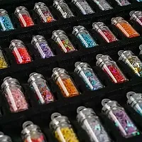 3D Glitter Powder Manicure Set of Nail Stickers-thumb2