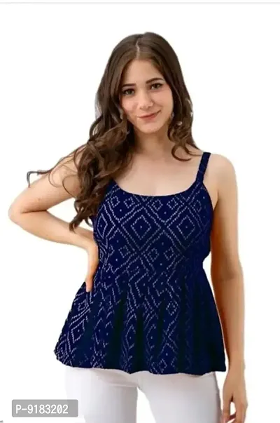 Trendy Women Rayon Sleeveless Top-thumb0