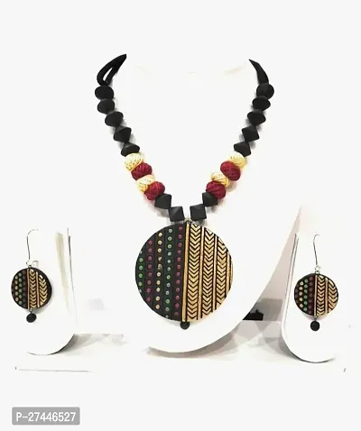 Stylish Fabric Jewellery Set For Women-thumb0