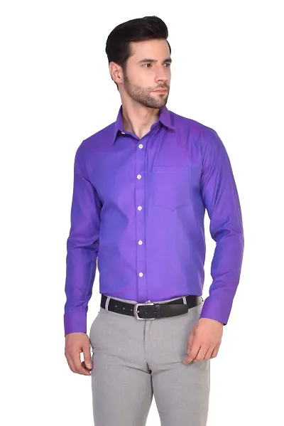 PARASSIO Men's Self Designed Shirt