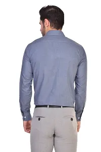 Parassio Men's Grey Formal Cotton Shirt-thumb4