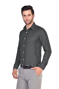 Parassio Men's Black Self Design Formal Shirt-thumb1