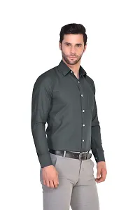 Parassio Men's Black Self Design Formal Shirt-thumb2