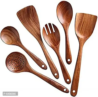 Wooden Cooking And Serving Spoon Made From High Quality Wood Non Stick spoon-thumb0