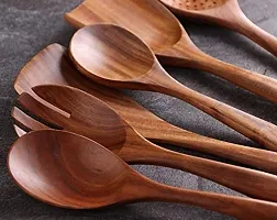 Wooden Cooking And Serving Spoon Made From High Quality Wood Non Stick spoon-thumb1