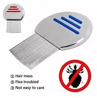 Vagons Faigy Lice Comb For Women And Kids Stainless Steel Lice Terminator Fine Egg Nit Lice Egg Removal Comb For Women Lice Comb Hair Women Scalp Louse And Eggs Remover-thumb1