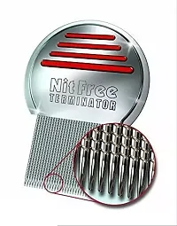 Vagons Faigy Lice Comb For Women And Kids Stainless Steel Lice Terminator Fine Egg Nit Lice Egg Removal Comb For Women Lice Comb Hair Women Scalp Louse And Eggs Remover-thumb1