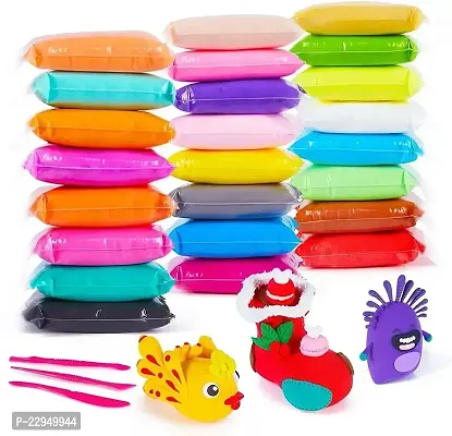 ND Super Light Modeling Air Dry Magic Clay Plasticine with Tools for Kids/Teens Children Play Non Toxic Dough (12 Colours)