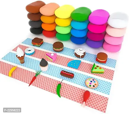 ND Super Light Modeling Air Dry Magic Clay Plasticine with Tools for Kids/Teens Children Play Non Toxic Dough (12 Colours)-thumb0