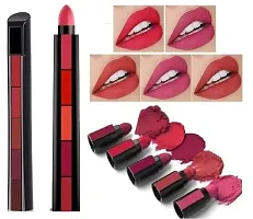 VAGONS Beauty 5 in 1 Forever Enrich Matte Lipstick, The Red  Pack of 2  (The Fab Red Edition, 15 g)-thumb1