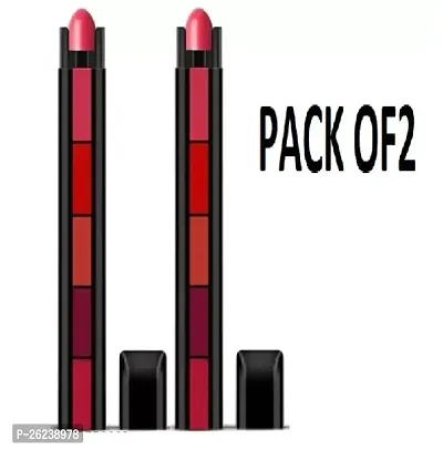 VAGONS Insta Beauty 5 in 1 Forever Enrich Matte Lipstick, The Red Eddition Pack of 2-thumb0