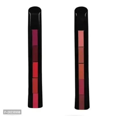 VAGONS Velvet Matte Ultra Smooth 5 in 1 Lipstick 5in1  (Red, 7.5 g)