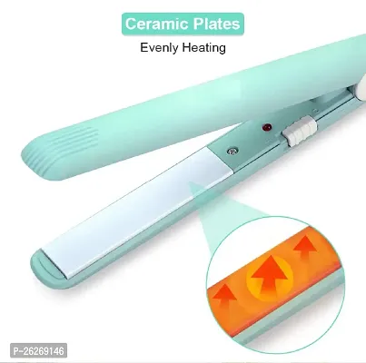 VAGONS Mini Bangs Hair Straightener Beauty Flat Iron Heating Curler Ceramic Tourmaline Plate Wave Straightener Hair Straightener-thumb0