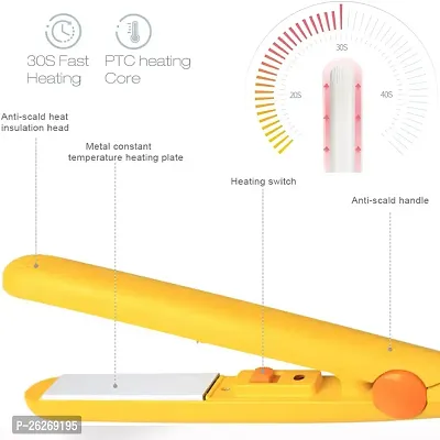 HARDAN Mini Portable Electronic Hair Straightener  Curler Crimper Flats Iron Mini Hair Straightener