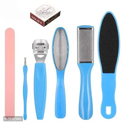 HARDAN Pedicure Tools for Feet - 8 in 1 Pedicure Kit | Foot Scrubber for Dead Skin, Callus Remover, Foot Scraper, Foot File, Pitchfork, Filer for Nail Repair