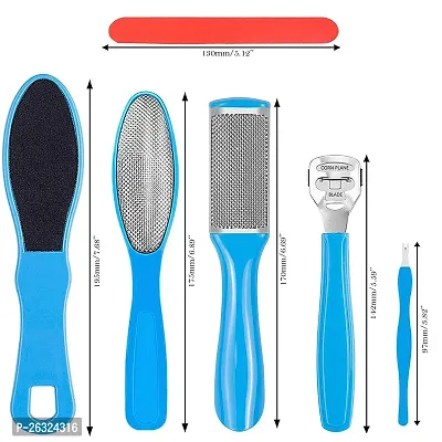 HARDAN File Set- Dead Hard Skin Callus Remover, Foot Scrubber For Dead Skin.Portable Scraper Pedicure Rasp Tools,Foot Care Tool,Pedicure Tools,Foot File (8 In 1)