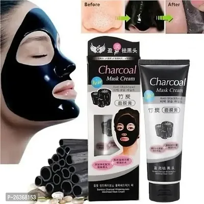 Blackhead Removal Mask Pull-Off Bamboo Charcoal Mask deeply cleans blackhead dirt and purifies pores for men and women-thumb0
