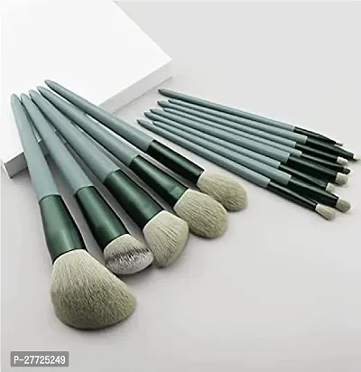 Professional Makeup Brush Set - 13 Pcs Fix+ Makeup Brushes for Eyeshadow, Powder, Blush, Foundation Blending Brush Set with Portable Pouch-thumb0