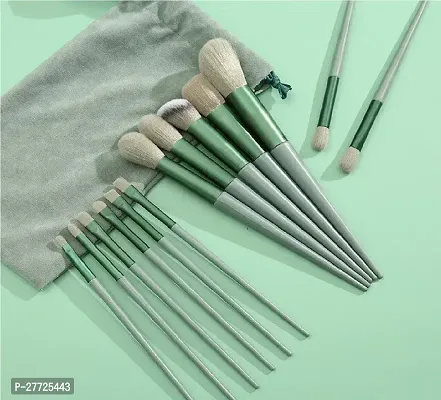 Makeup Brush Set - 13 Piece Makeup Brushes for Eyeshadow, Powder, Blush, Foundation Blending Fix+ Brush Set with Portable Pouch