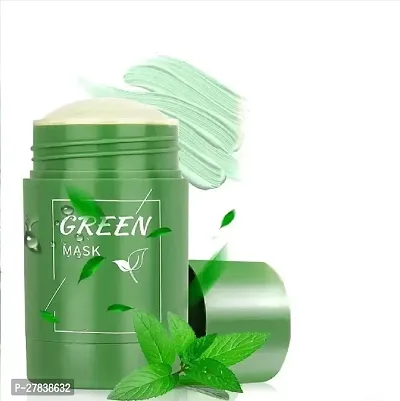 Green Tea Mask Stick for Face, Blackhead Remover with Green Tea Extract, Green Mask Stick for Face Moisturizing, Dry Skin Face Moisturizer, Pack Of 1