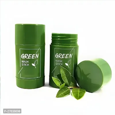 Green Tea Cleansing Mask Stick for Face | For Blackheads, Whiteheads  Oil Control | Made in India | Purifying Solid Clay Detox Mud Mask (1 PCS)