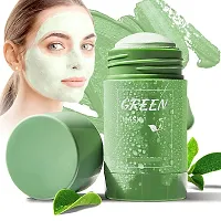 Green Tea Mask Stick for Face, Blackhead Remover with Green Tea Extract, Deep Pore Cleansing, Moisturizing, Skin Brightening All Skin Types of Men and Women-thumb1