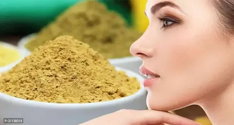 Face pack Multani Mitti Powder 200gm Rose Water Gulab Jal 120ml with Makeup Brush Pure and Natural Face and Hair Powder-thumb2