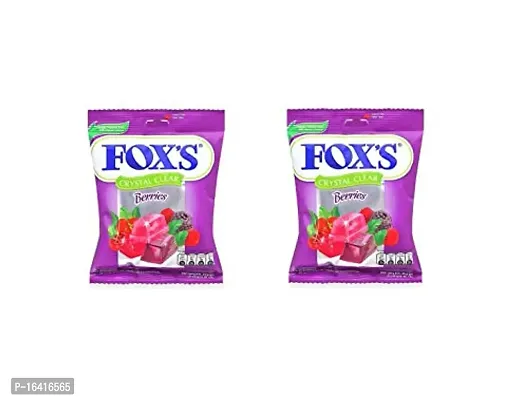 Fox's Crystal Clear Mix Berries Candy,90g (Pack Of 2)180g