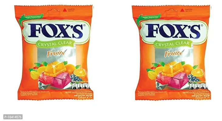 Fox's Crystal Clear Fruit Mix Candy,90g (Pack Of 2),180g-thumb0