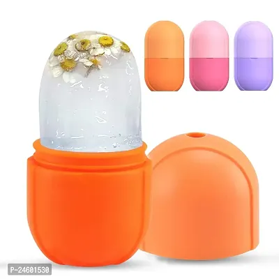 Ice Roller for Face, Facial Ice Roller, Face Massager to Remove Fine Lines Bright Skin Enhance Natural Glow Pack of 1 (Multicolor)-thumb0