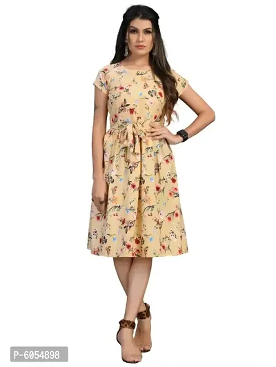 Stylish american hotsell crepe printed dress