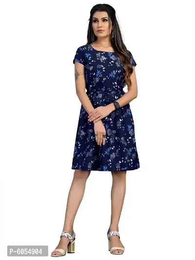 Stylish american crepe printed dress cheap
