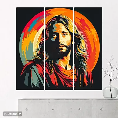 Classic Jesus Christ Modern Art Painting, Digital Reprint, 18X18 Inches, Jesus24