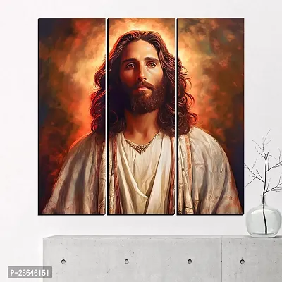 Classic Jesus Christ Modern Art Painting, Digital Reprint, 18X18 Inches, Jesus21