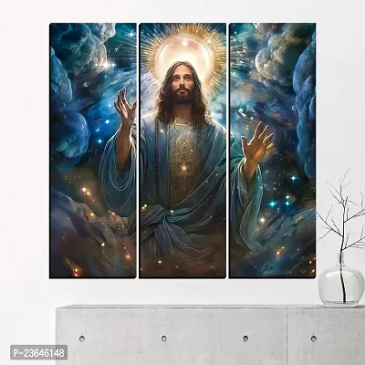 Classic Jesus Christ Modern Art Painting, Digital Reprint, 18X18 Inches, Jesus25