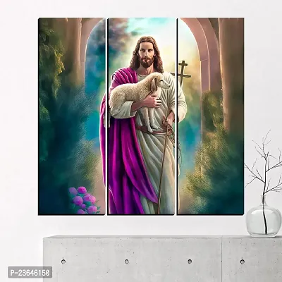 Classic Jesus Christ Modern Art Painting, Digital Reprint, 18X18 Inches, Jesus23