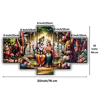 Radha Krishna Religious Wall Painting-thumb2