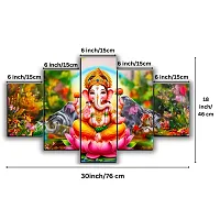 Lord Ganesh Large Wall Painting 18 inch x 30 inch (Pack of 5)-thumb2