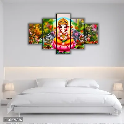 Lord Ganesh Large Wall Painting 18 inch x 30 inch (Pack of 5)-thumb4